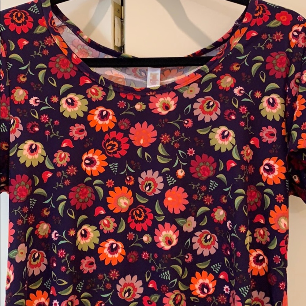 Floral LuLaRoe Classic T leggings material Size S